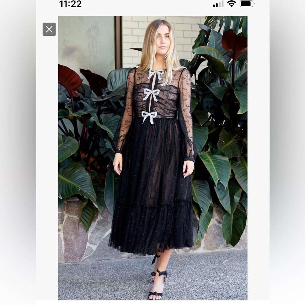Saloni Camille Tulle Dress